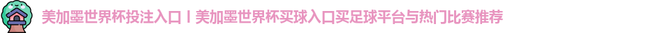 美加墨世界杯投注入口
